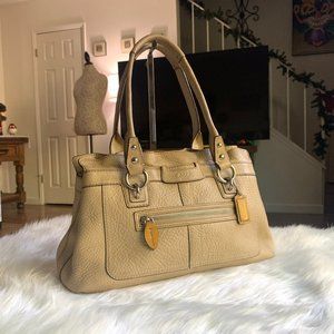 Coach Penelope Tan Pebble Leather Tote Bag 13164 Gem